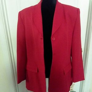 New Red Pant Suit